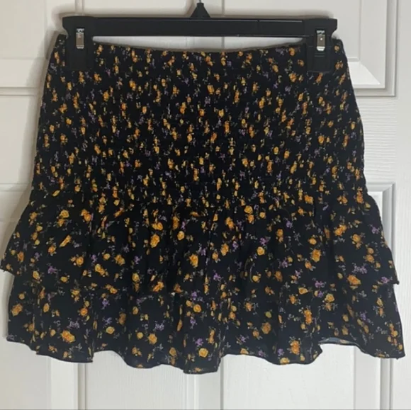 Floral print mini skirt forever cheap 21